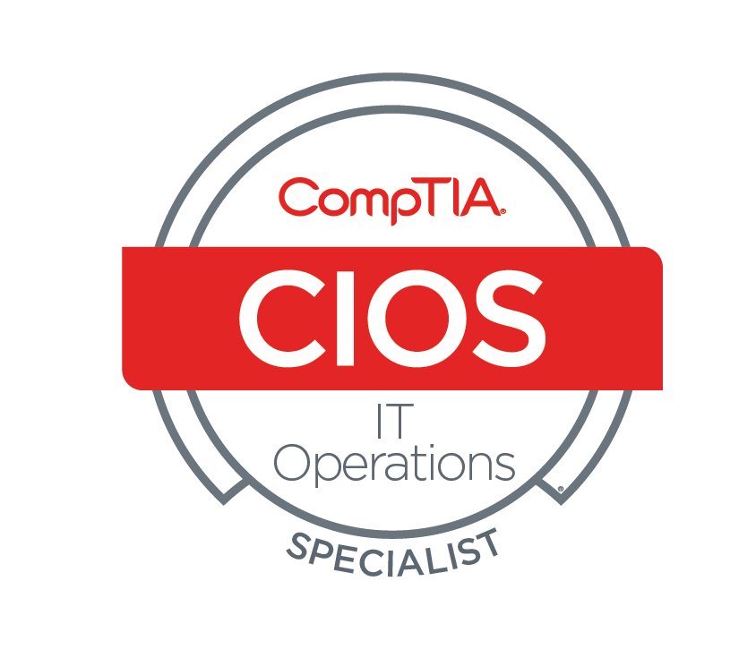 CompTIA IT Operations Specialist (CIOS) — Infrastructure & Operations certification badge