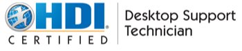 HDI Desktop Support Technician certification badge